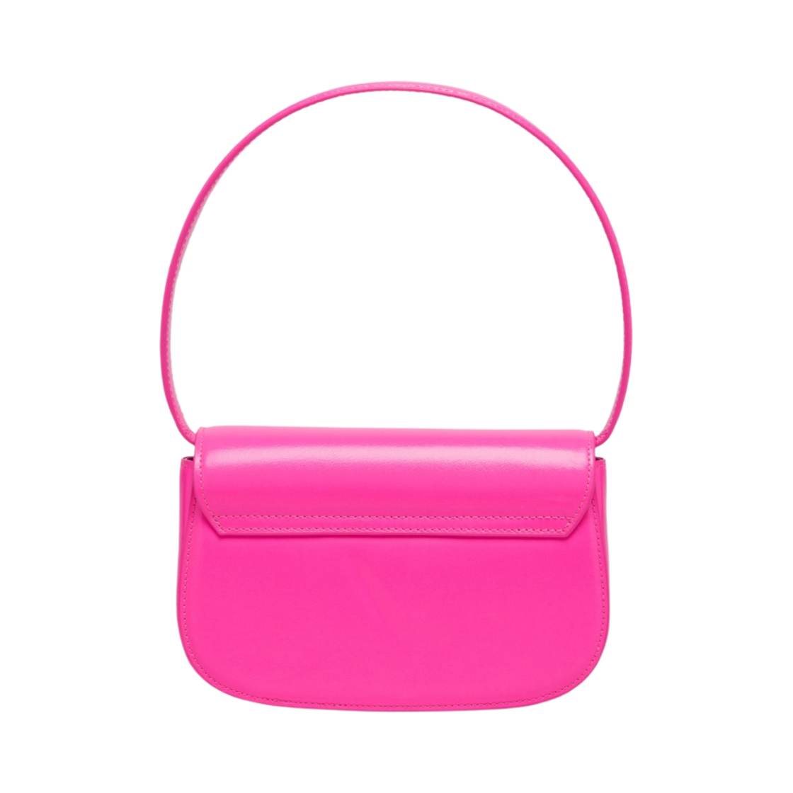 디젤 1DR 숄더백 인 네온 레더 핑크 플루오(Diesel 1DR Shoulder Bag in Neon Leather Pink Fluo) - 3
