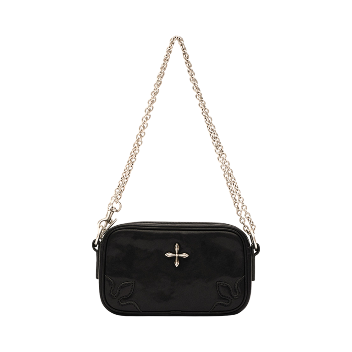 에스엠에프케이 컴퍼스 어드벤처 체인 백 블랙(SMFK Compass Adventure Chain Bag Black)
