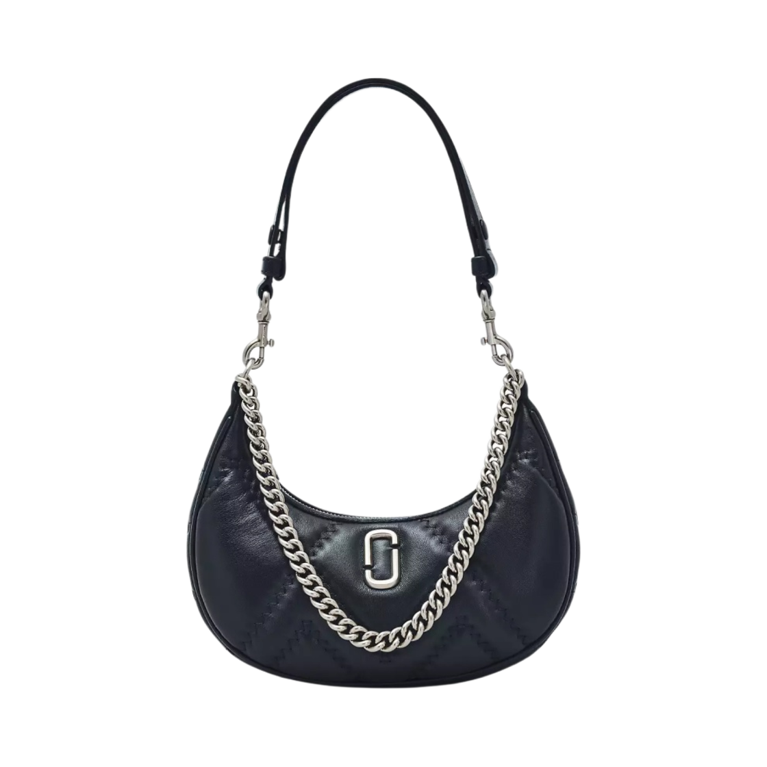 마크 제이콥스 더 퀼티드 레더 커브백 블랙(Marc Jacobs The Quilted Leather Curve Bag Black) - 1