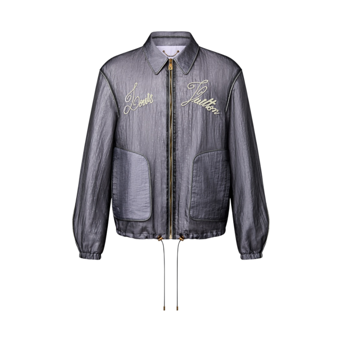 루이비통 엠브로이더드 나일론 블루종 네이비 블루(Louis Vuitton Embroidered Nylon Blouson Navy Blue) - 1
