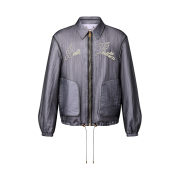 Louis Vuitton Embroidered Nylon Blouson Navy Blue