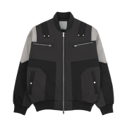 Undermycar Wani Kame Multi Block Pocket Turtle Bomber Driftwood - 22FW