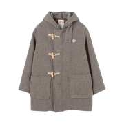 Danton Wool Light Pile Duffel Coat Heather Beige