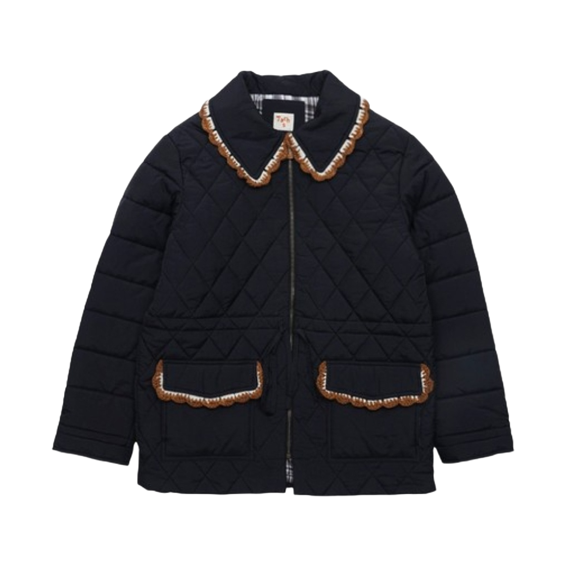 BLOSSOM-BK (W) Tach Blossom Quilted Jacket Black