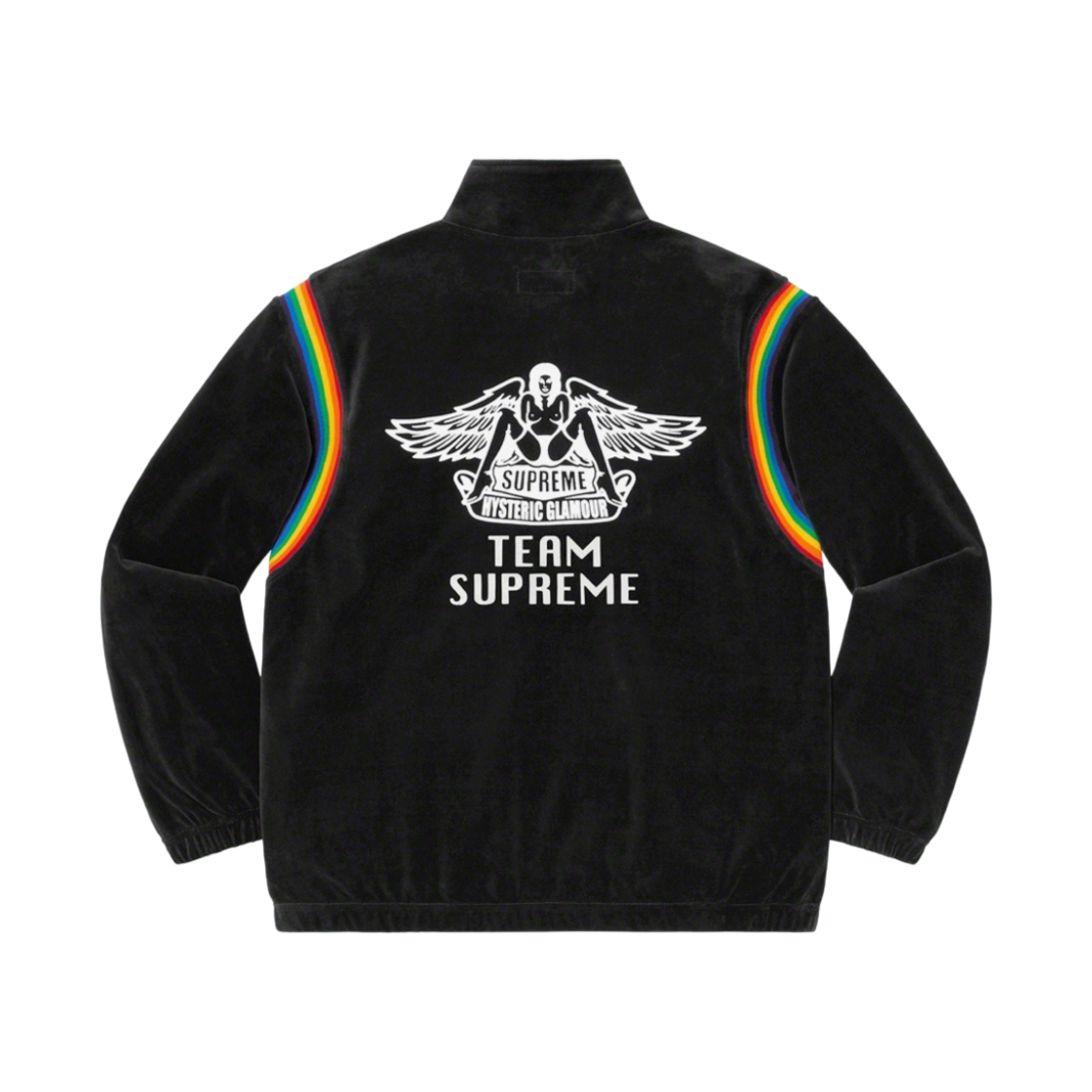 슈프림 x 히스테릭 글래머 벨루어 트랙 자켓 블랙 - 21SS(Supreme x Hysteric Glamour Velour Track Jacket Black - 21SS) - 2