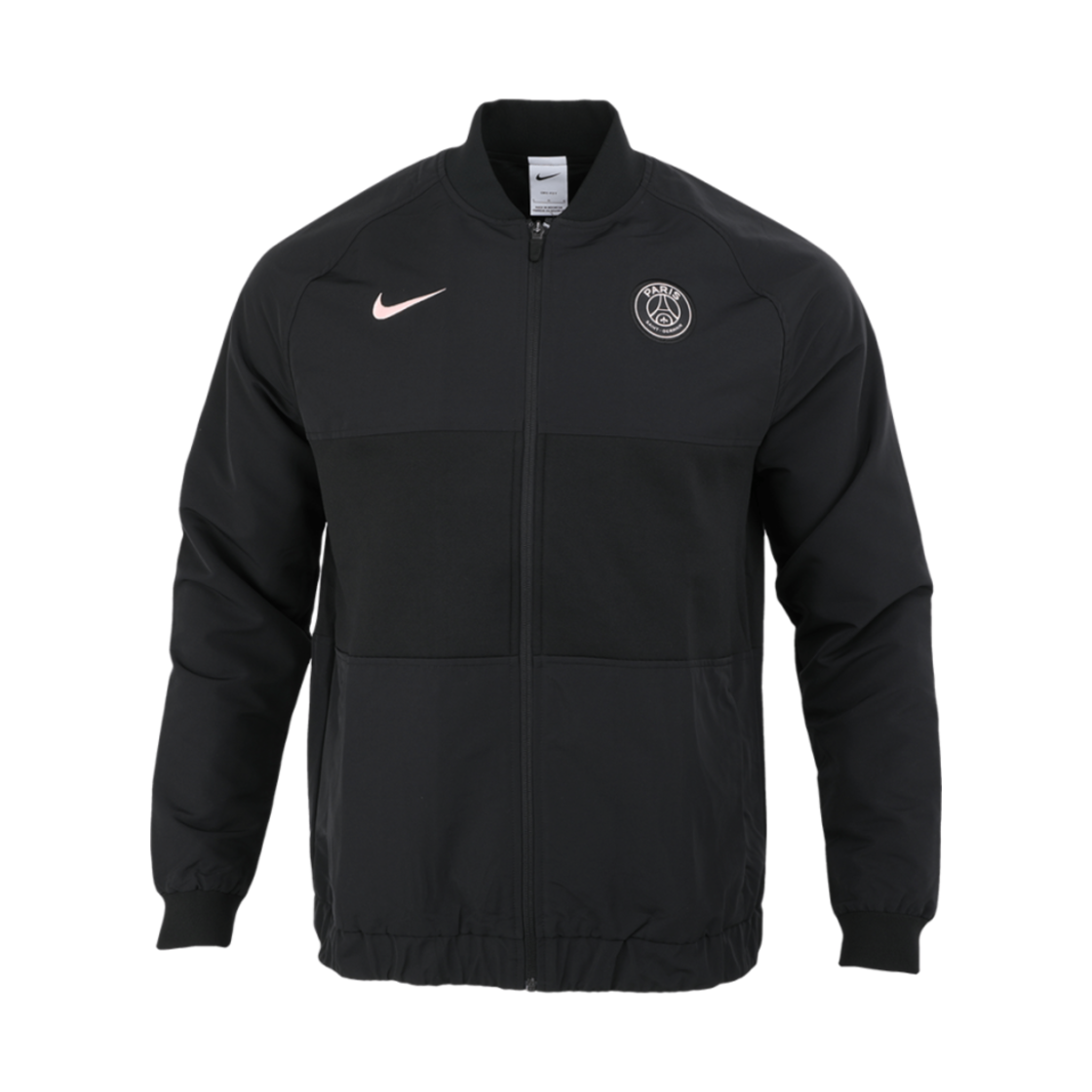 나이키 파리 생제르맹 드라이핏 풀집 사커 자켓 블랙 아크틱 펀치 - 아시아(Nike Paris Saint-Germain Dri-Fit Full-Zip Soccer Jacket Black Arctic Punch - Asia) - 1