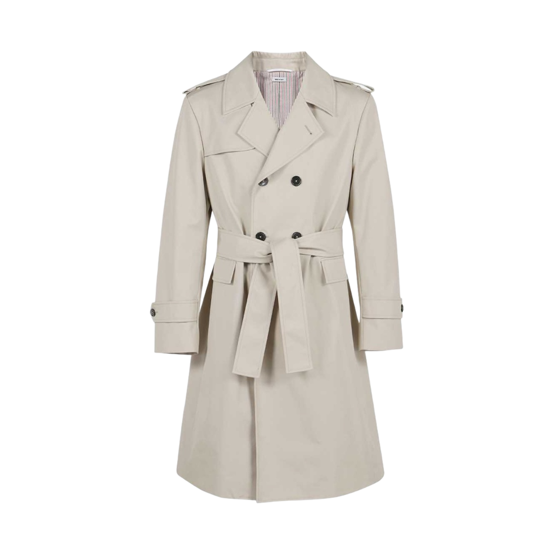 톰브라운 워터프루프 코튼 트윌 언컨스트럭티드 트렌치 코트 카키(Thom Browne Waterproof Cotton Twill Unconstructed Trench Coat Khaki) - 1