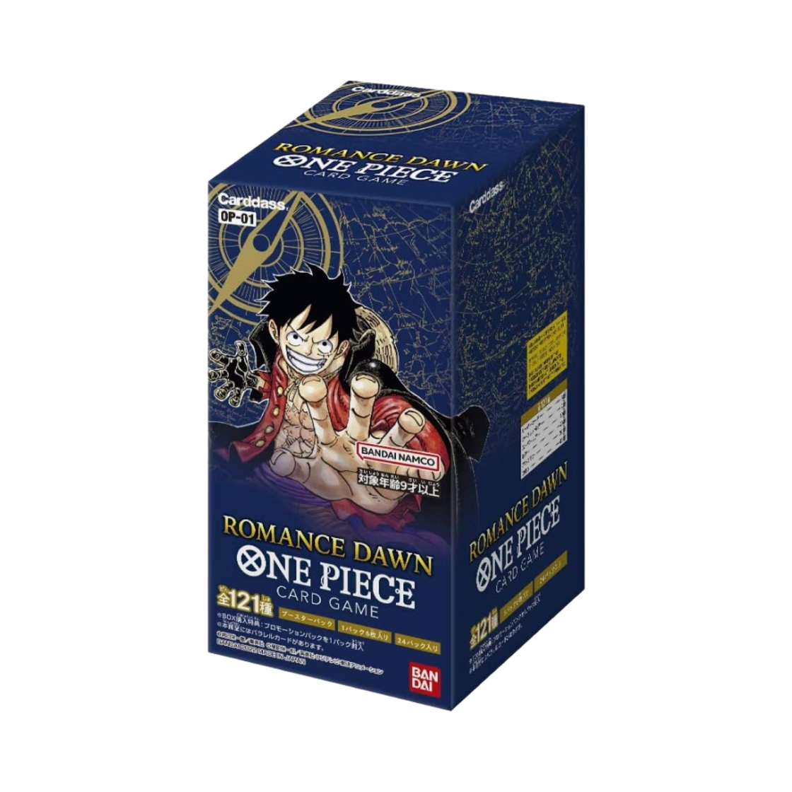원피스 TCG OP-01 로맨스 던 카드다스 부스터 박스 (24팩/일어판)(One Piece TCG OP-01 Romance Dawn Carddass Booster Box (Pack of 24/Japanese Ver.))