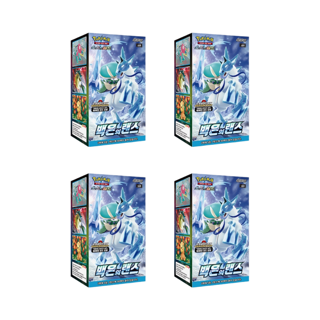 포켓몬 TCG 소드&실드 확장팩 브이맥스 백은의 랜스 4박스 (총 120팩)(Pokemon TCG Sword & Shield Expansion Pack Silver Lance 4 Boxes (Total Pack of 120))