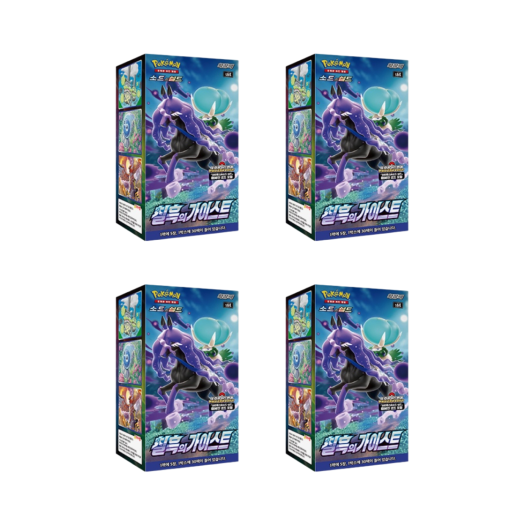 Pokemon Card Game Sword & Shield Expansion Pack Jet Black Poltergeist 4 Boxes (Total Pack of 120)