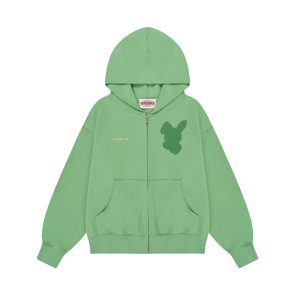 EP5SW3HZ00602 EPT WM SEL Ghost Nibble Hood Zipup Green