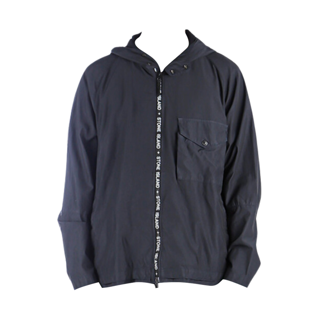 7615428E1-V0020 Stone Island 428E1 Cupro Nylon TC Gament Dyed Hooded Jacket Navy Blue - 22SS