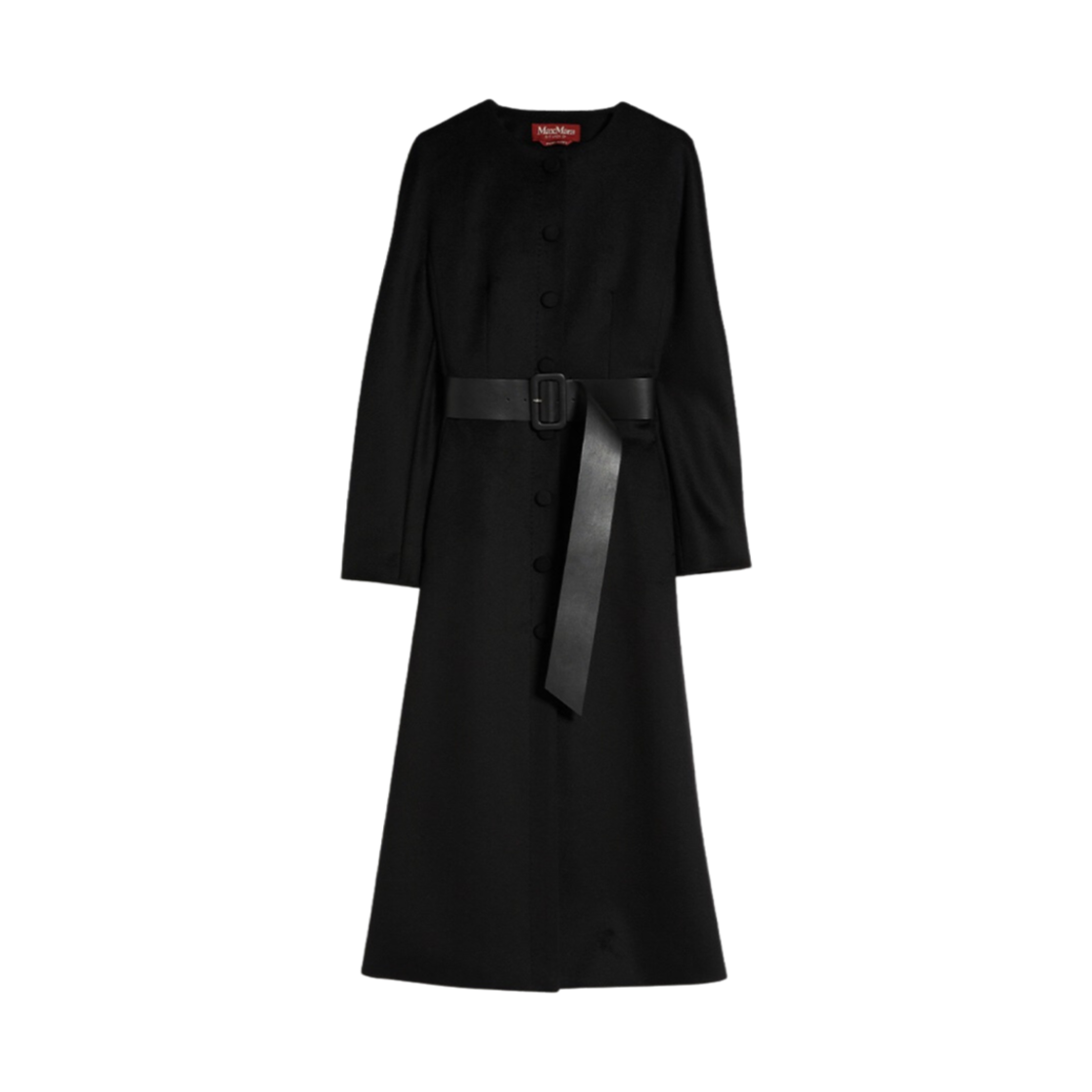 (W) 막스마라 나빌리오 울 르댕고트 코트 블랙((W) Max Mara Navigli Wool Redingote Coat Black) - 1