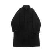 Haleine Oversized Military Long Parka Black (VJ312)