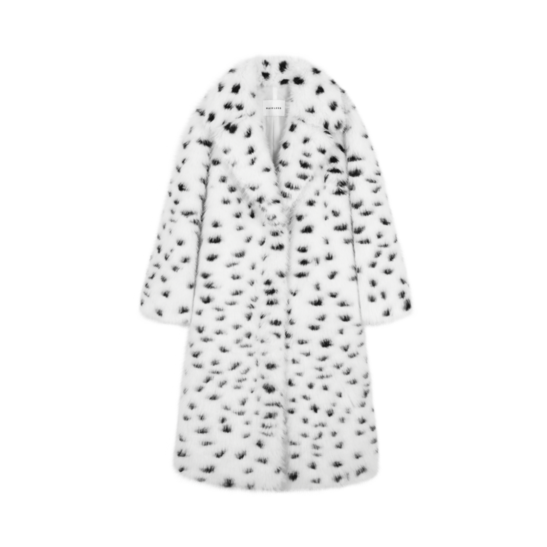 P0000BGR Haveless Frey Maxi Fur Coat Leopard