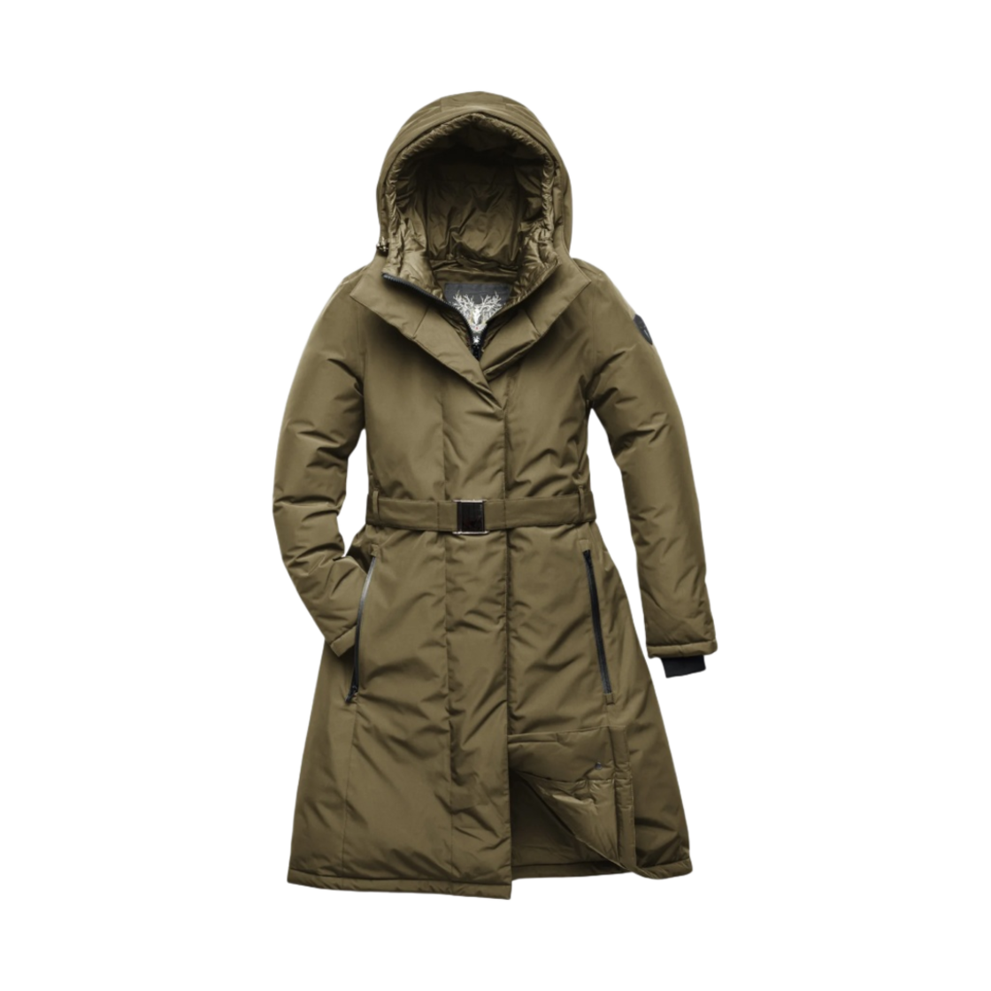 (W) 노비스 라라 벨티드 파카 퍼티그((W) Nobis Lara Belted Parka Fatigue)