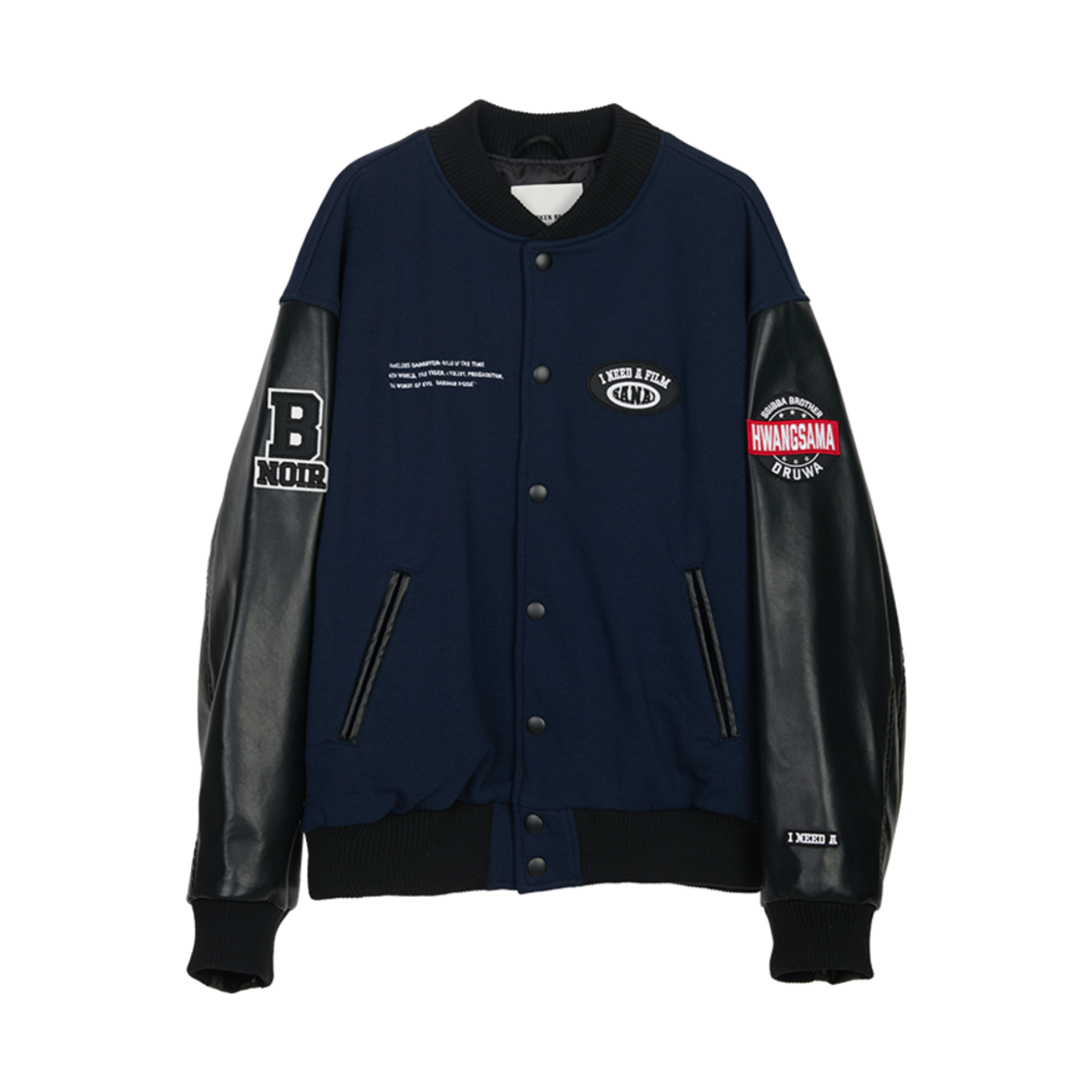 BB25JK004NV Broken Beat I Need A Varsity Jacket Navy