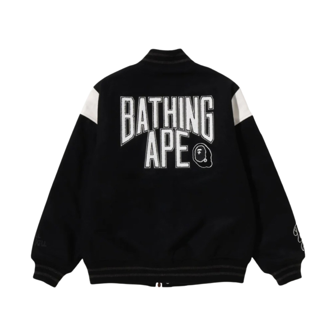 베이프 스위치 숄더 바시티 자켓 블랙(BAPE Switch Shoulder Varsity Jacket Black) - 2