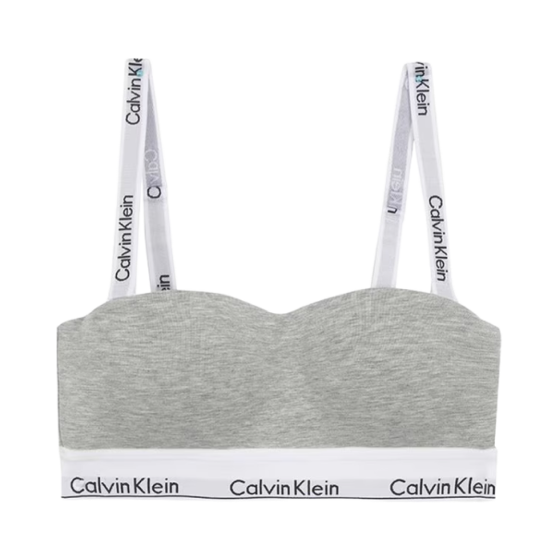 (W) 캘빈 클라인 모던 코튼 모디파이드 브라렛 그레이 헤더((W) Calvin Klein Modern Cotton Modified Bralette Grey Heather)