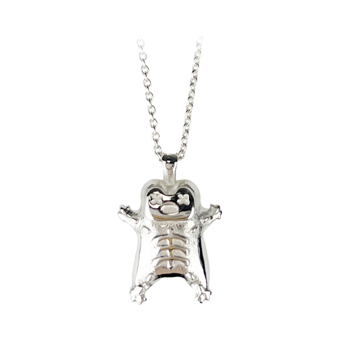 얼렁뚱땅 상점 실버 감전 개굴 목걸이(ULDD Silver Electrocuted Frog Necklace)