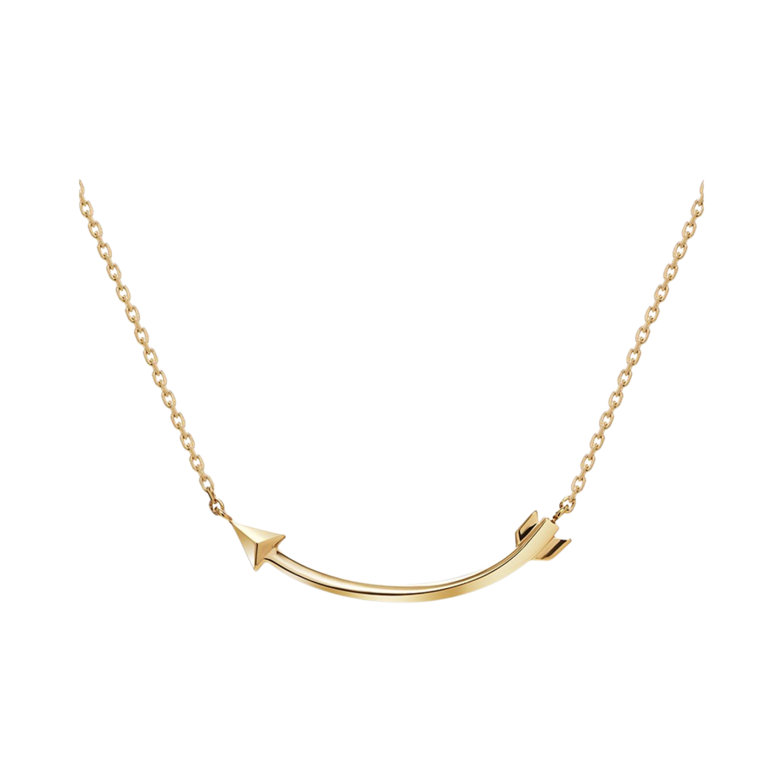 미꼬 애로우 트위스트 솔리드 네클리스 옐로우 골드(Miko Arrow Twisted Solid Necklace Yellow Gold)