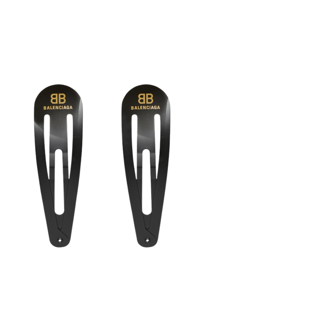 (W) 발렌시아가 홀리 XXL 클립 블랙 (2개 세트)((W) Balenciaga Holli XXL Clip Black (Set of 2)) - 1
