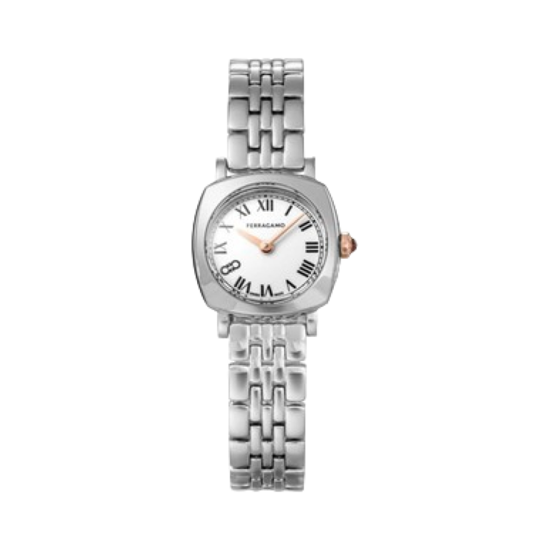 (W) 페라가모 살바토레 22mm 스테인리스 스틸 화이트((W) Ferragamo Salvator 22mm Stainless Steel White)