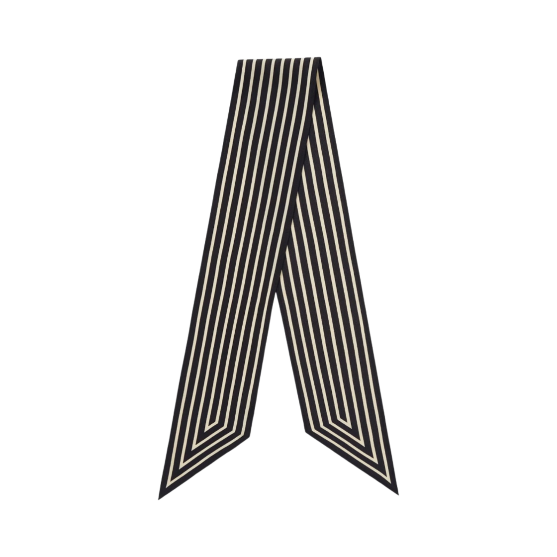 토템 시그니처 모노그램 실크 리본 스카프 블랙(Toteme Signature Monotram Silk Ribbon Scarf Black)