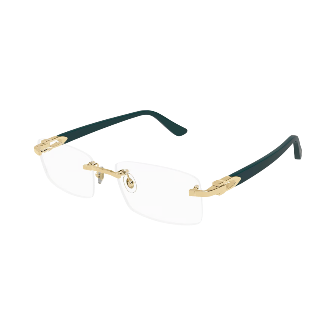 까르띠에 C 데코 림리스 CT0287O-011 골드 그린(Cartier C Decor Rimless CT0287O-011 Gold Green) - 1