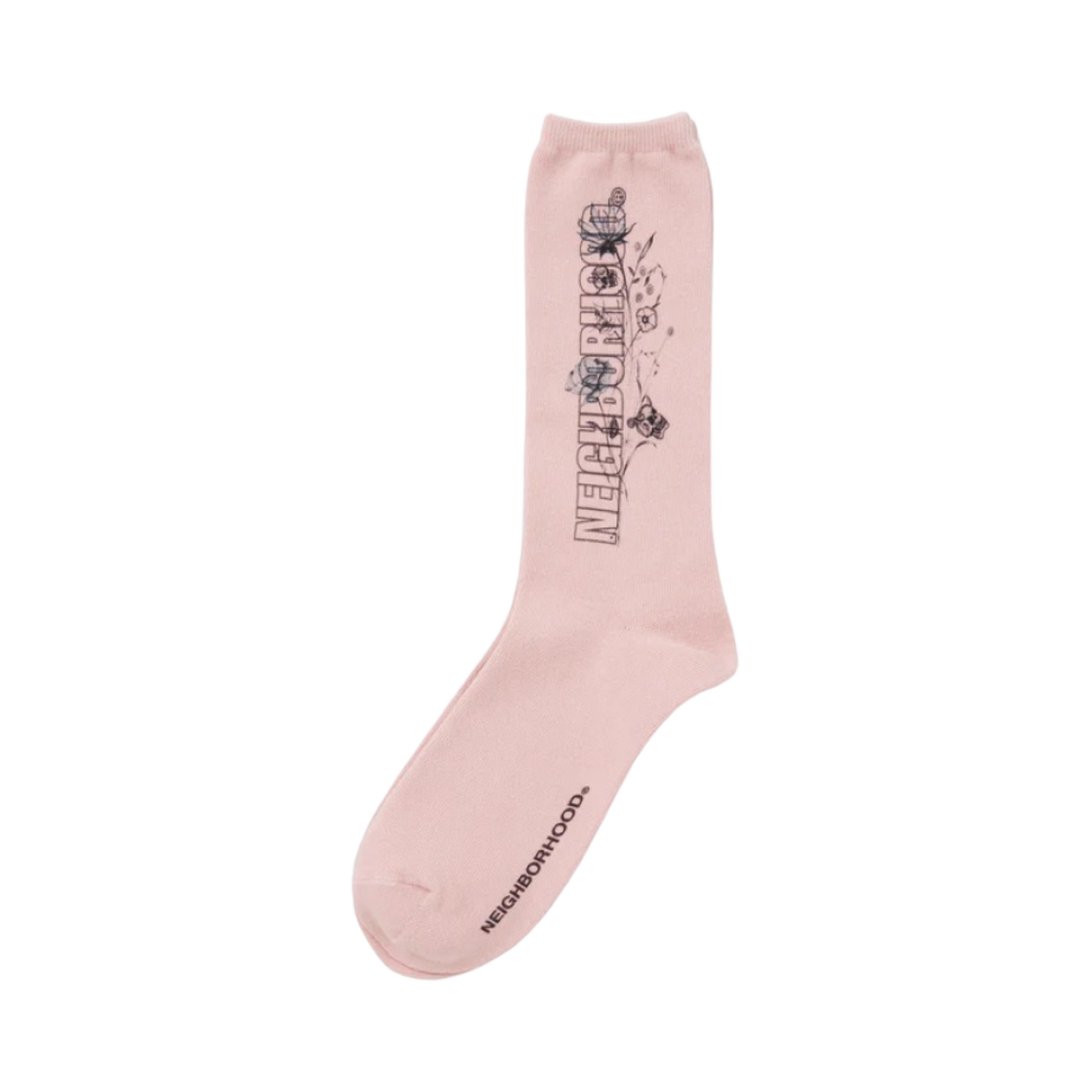 241KWDWN-UWM01S Neighborhood x Dr. Woo Socks Pink