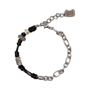 Libertiworko Rope Chain Stone Bracelet