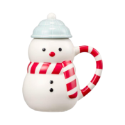 Starbucks Holiday Friends Snowman Lid Mug 355ml