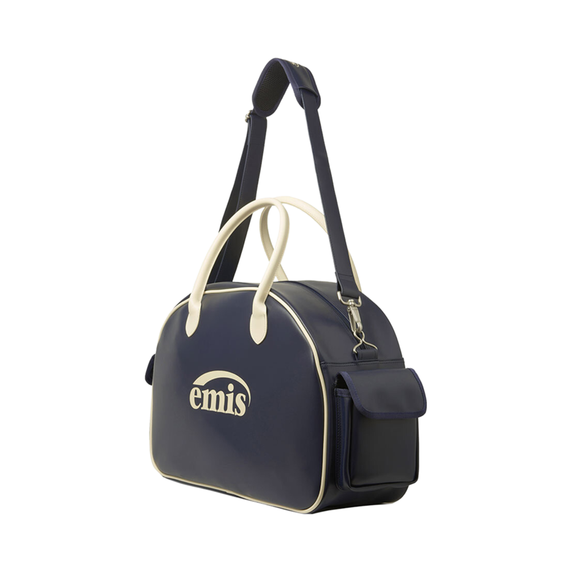 이미스 뉴 로고 보스턴 백 네이비(Emis New Logo Boston Bag Navy) - 2