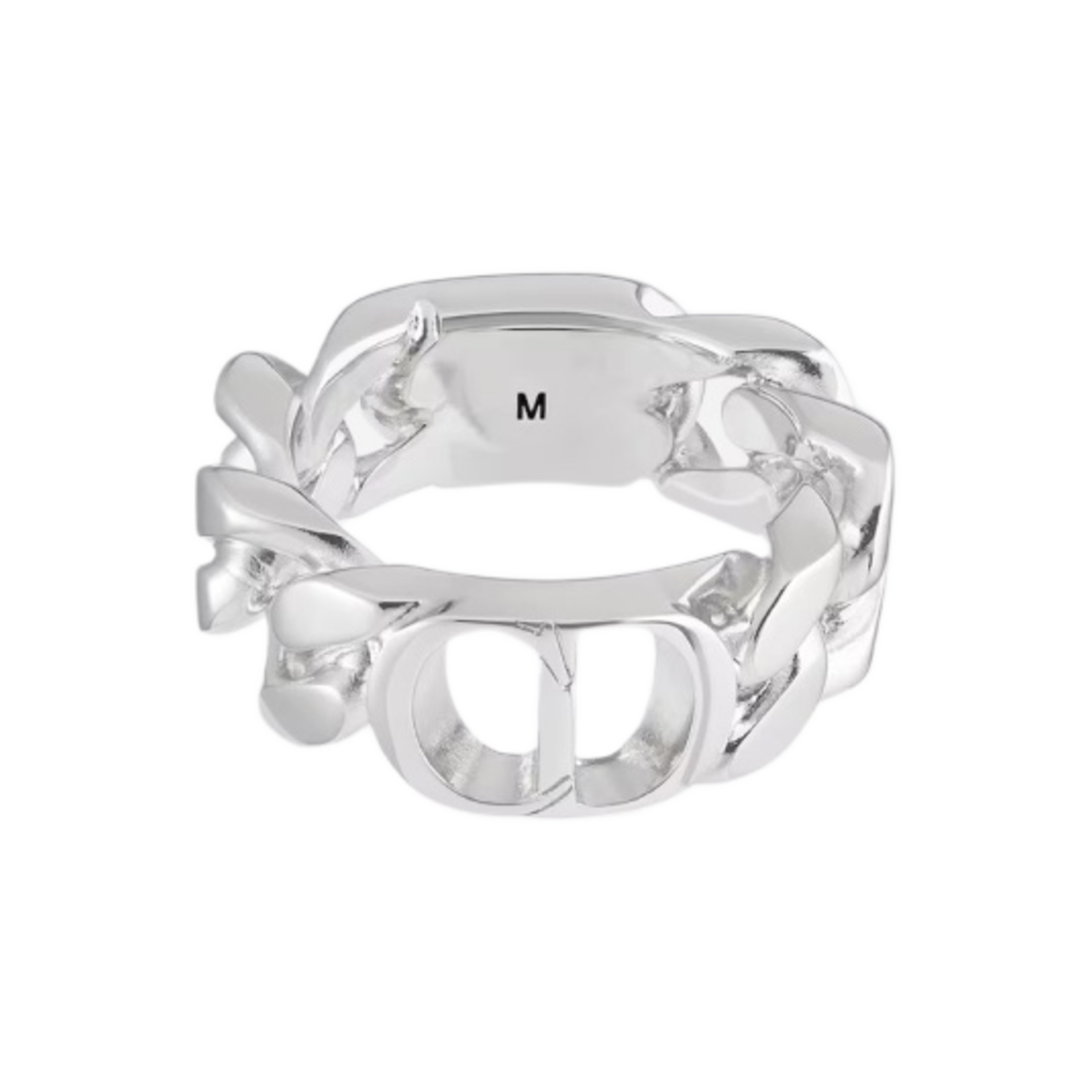 디올 CD 아이콘 체인 링크 링 실버(Dior CD Icon Chain Link Ring Silver) - 1