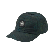 Supreme x Stone Island Painted Camo Nylon 6-Panel Dark Teal - 20FW