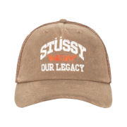 Stussy x Our Legacy Work Shop Low Profile Trucker Cap Brown