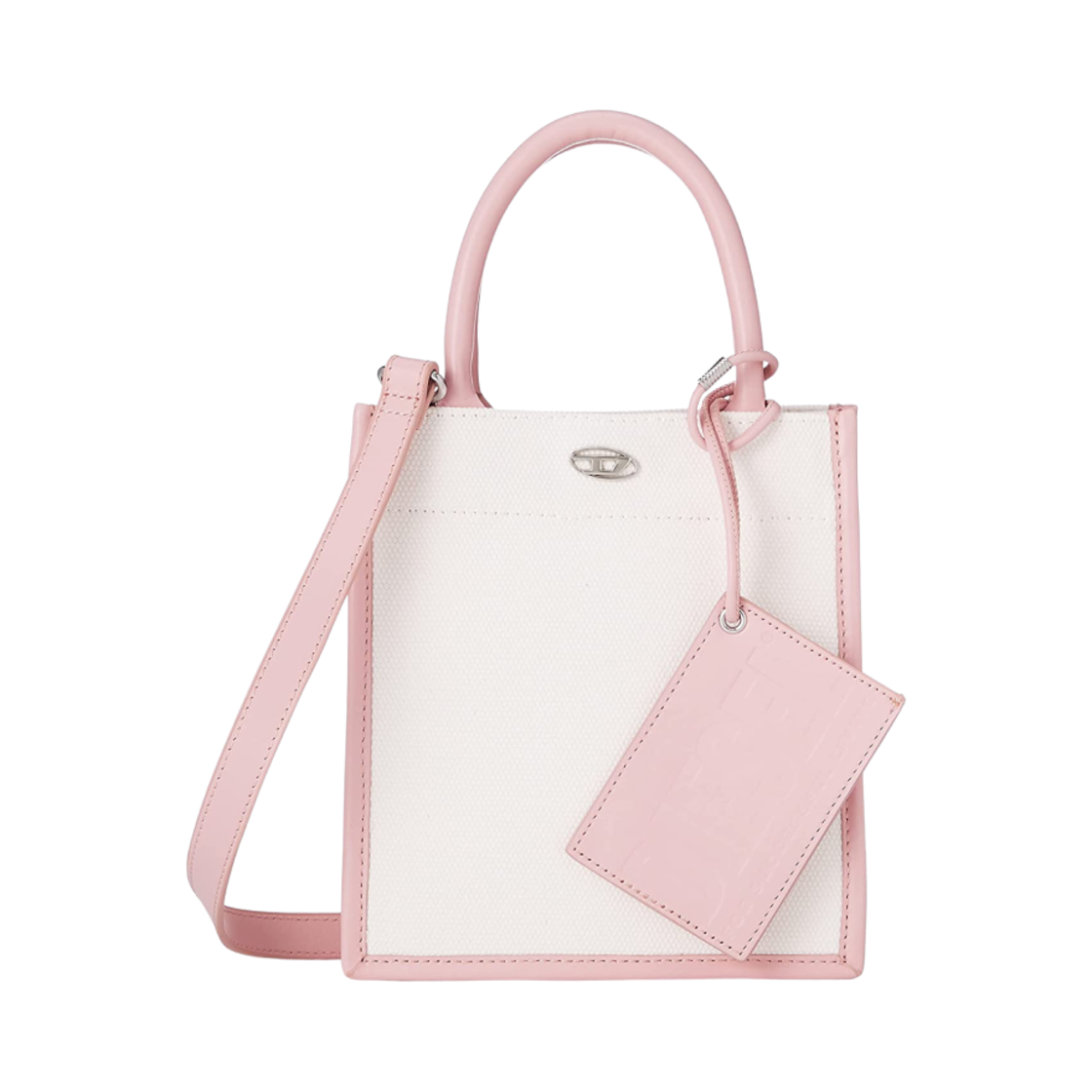 디젤 믹스 머터리얼 크로스바디백 XS 핑크(Diesel Mix Material Crossbody Bag XS Pink) - 1