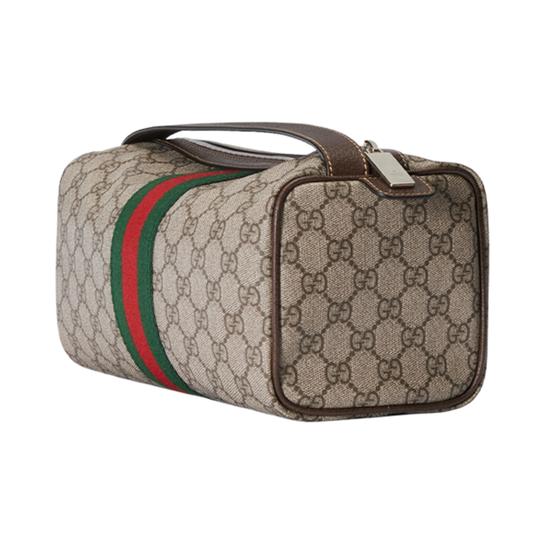 구찌 코스메틱 케이스 스퀘어 웹 베이지 에보니 슈프림(Gucci Toiletry Case with Web Beige Ebony Supreme) - 2