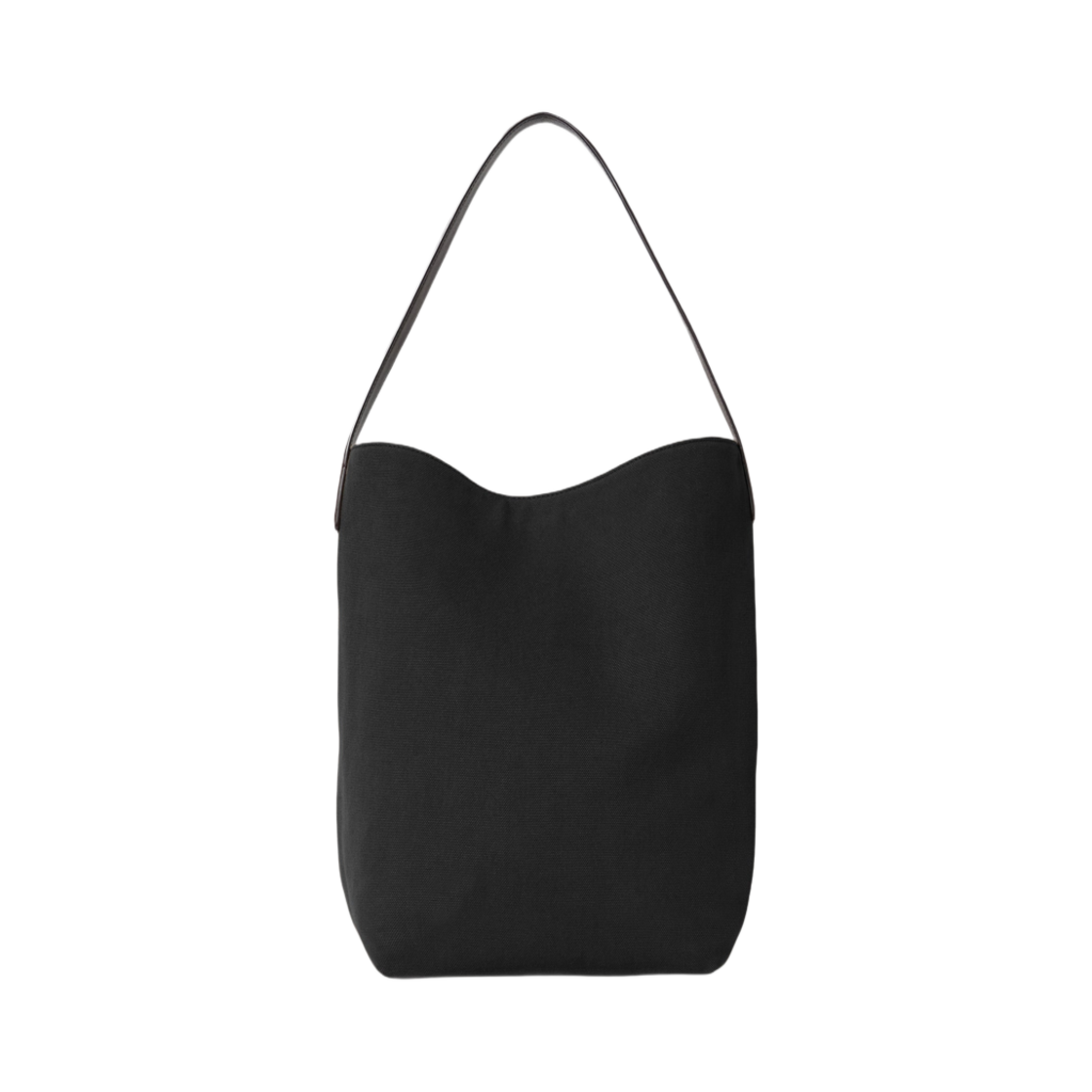더 로우 미디움 N/S 파크 토트백 코튼 캔버스 블랙(The Row Medium N/S Park Tote Bag in Cotton Canvas Black) - 1