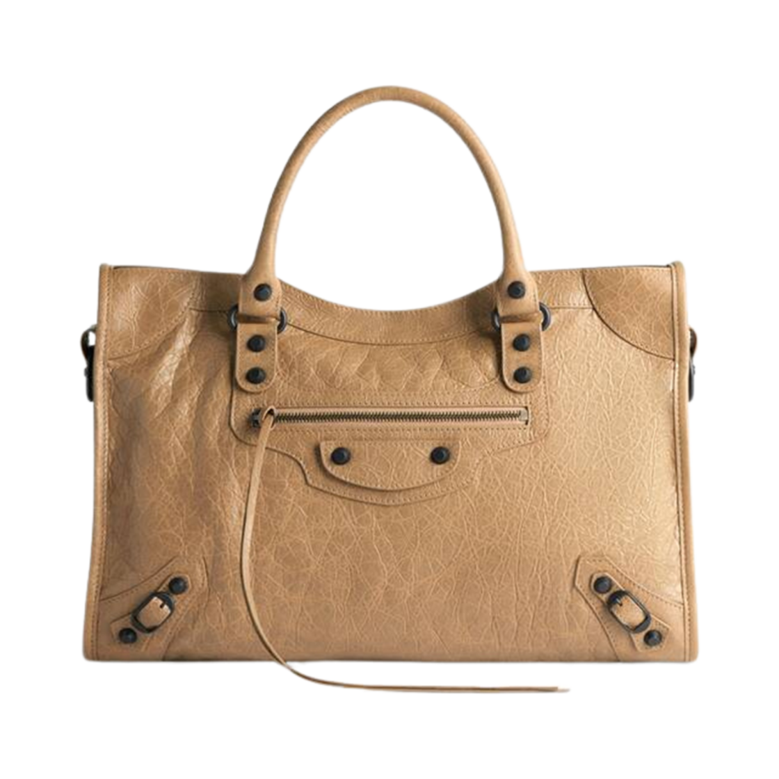 발렌시아가 르 시티 미디움 백 다크 베이지