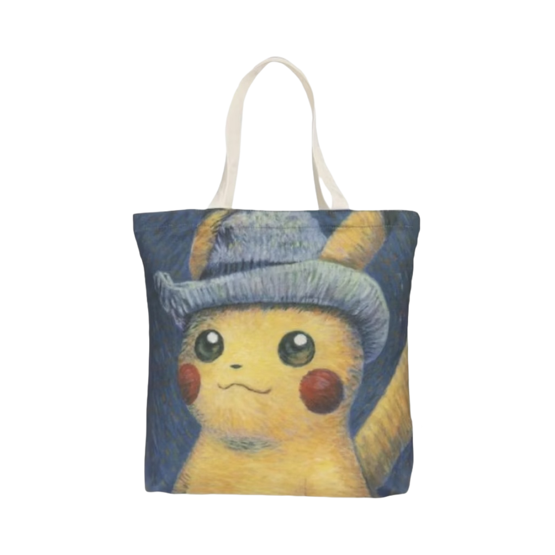 - Pokemon Center x Van Gogh Museum Pikachu Inspired by Self-Portrait with Grey Felt Hat Canvas Tote