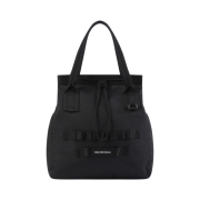 Balenciaga Recycled Nylon Army Medium Tote Bag Black