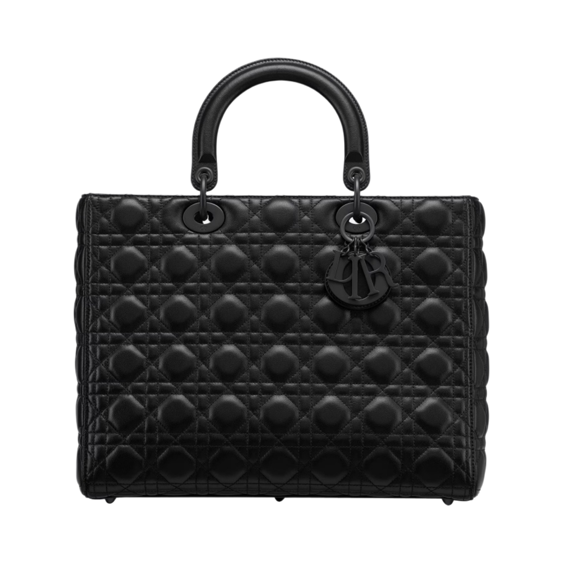 디올 라지 레이디 백 울트라 매트 까나쥬 카프스킨 블랙(Dior Large Lady Bag Ultramatte Cannage Calfskin Black) - 1