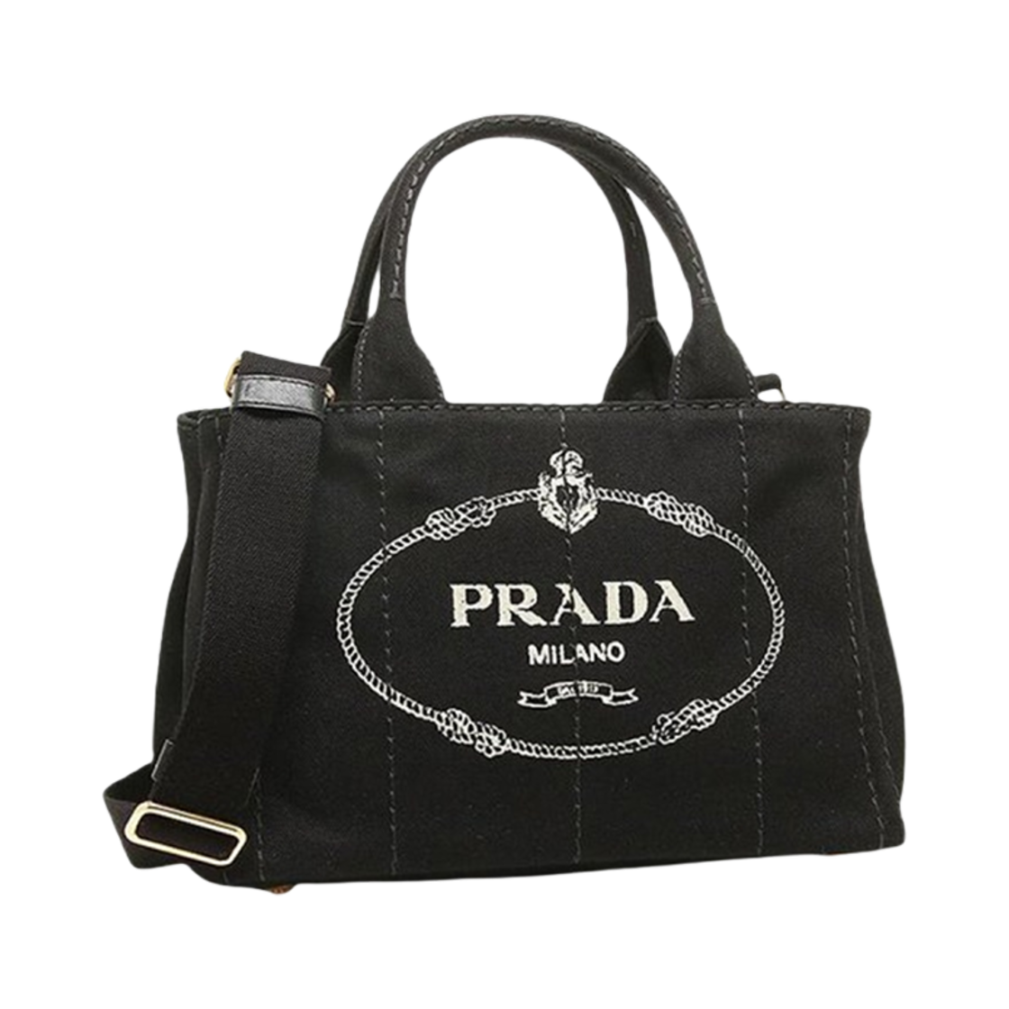 프라다 카나파 토트백 블랙(Prada Canapa Tote Bag Black) - 2