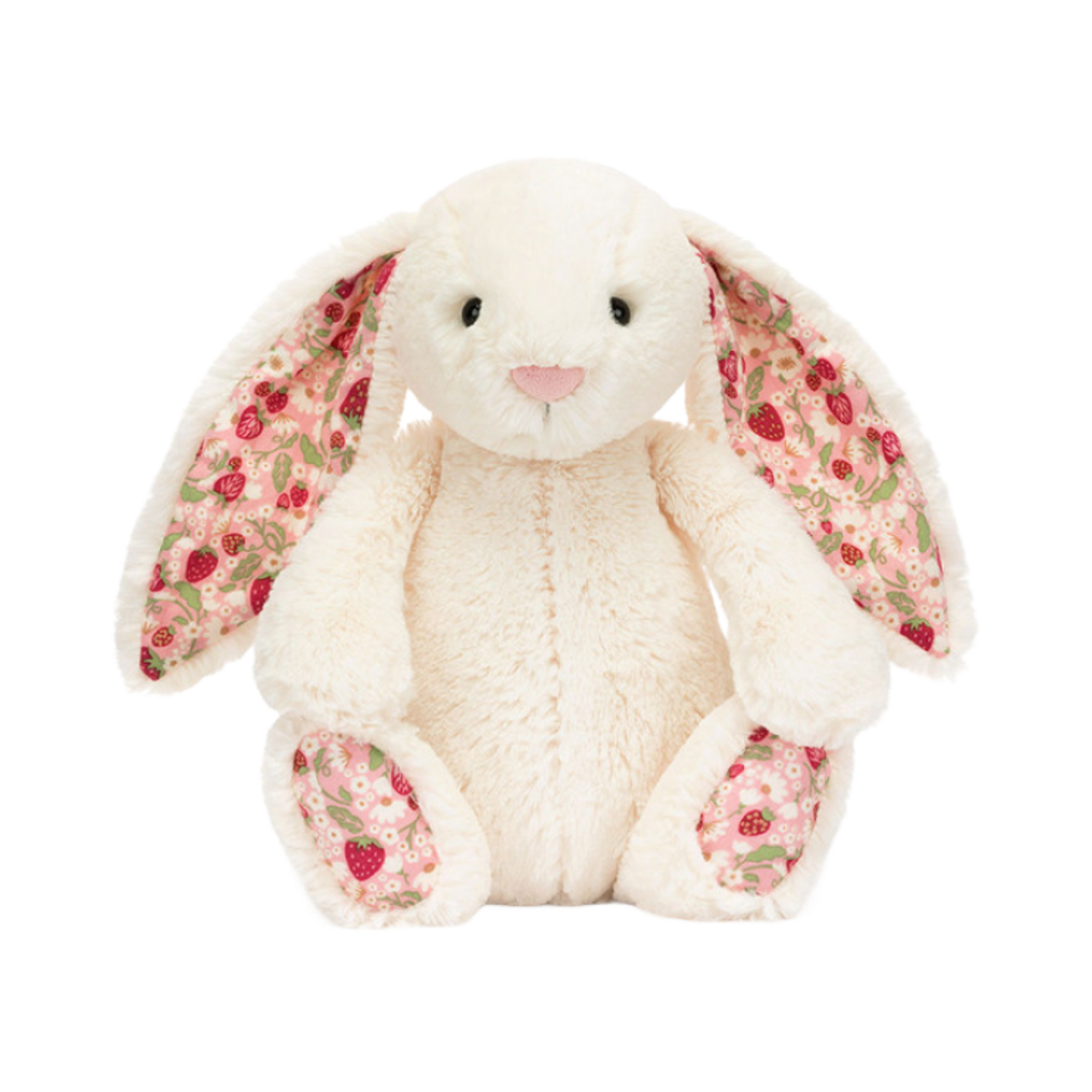 젤리캣 블라썸 크림 버니 미디움 베리(Jellycat Blossom Cream Bunny Medium Berry)
