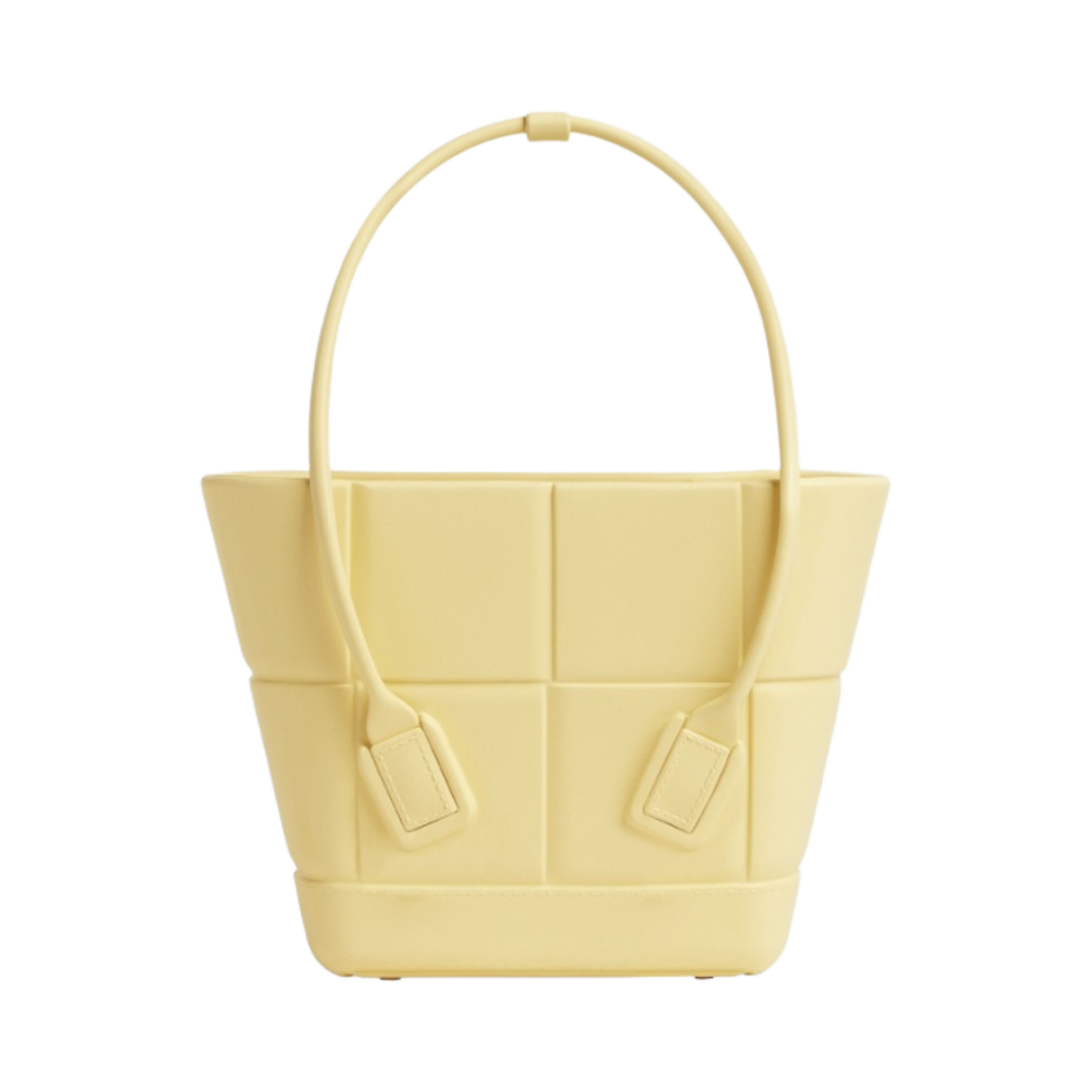 보테가 베네타 아르코 미니 러버 쇼핑백 문 빔(Bottega Veneta Arco Mini Rubber Shopping Bag Moon Beam) - 1