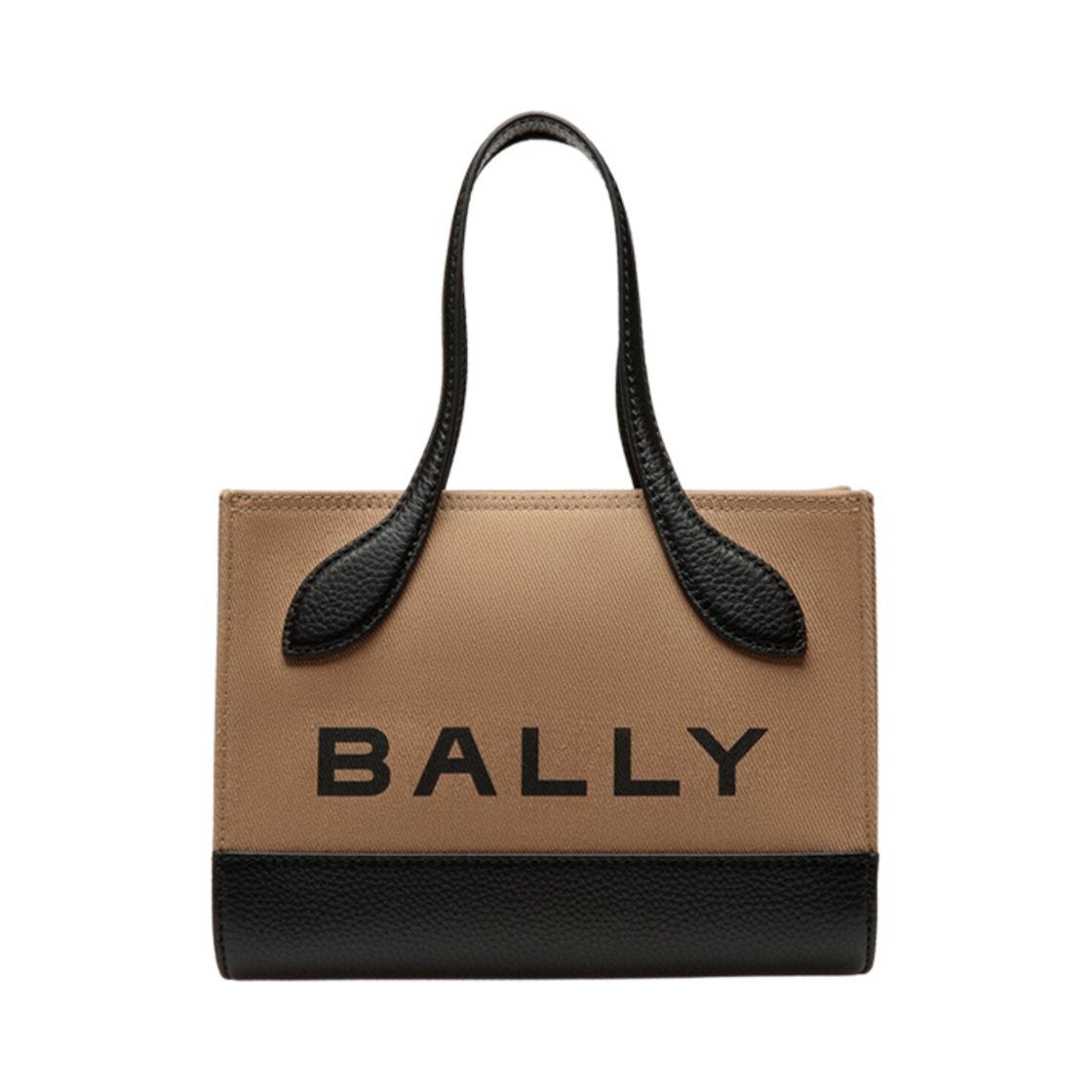 6304584 Bally Bar Fabric Mini Bag Sand Balck