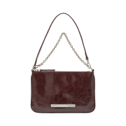 Matin Kim Glossy Leather Micro Bag Burgundy