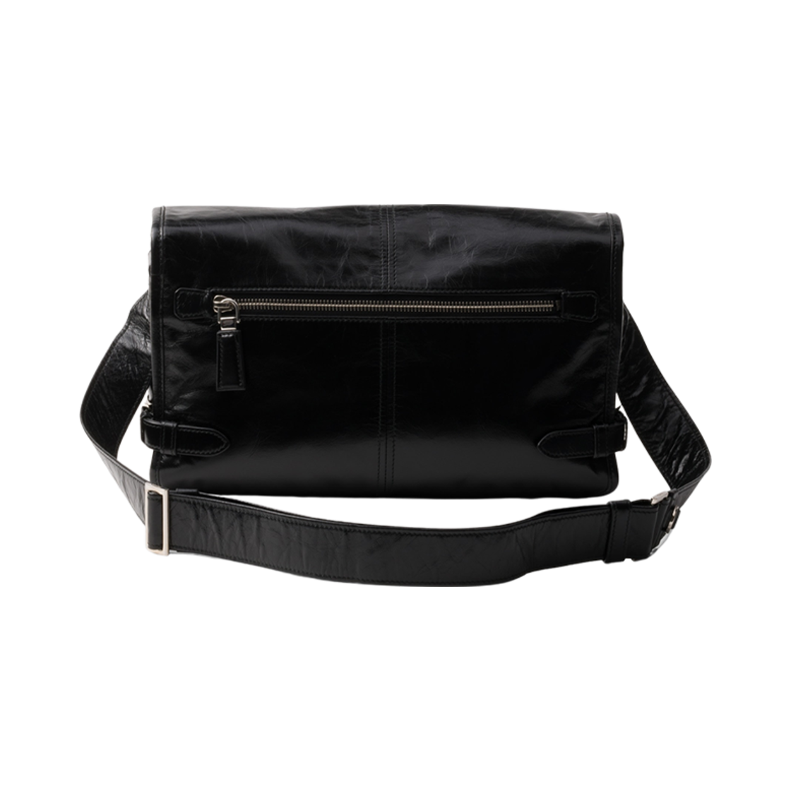 프라다 레더 숄더백 블랙(Prada Leather Shoulder Bag Black) - 2