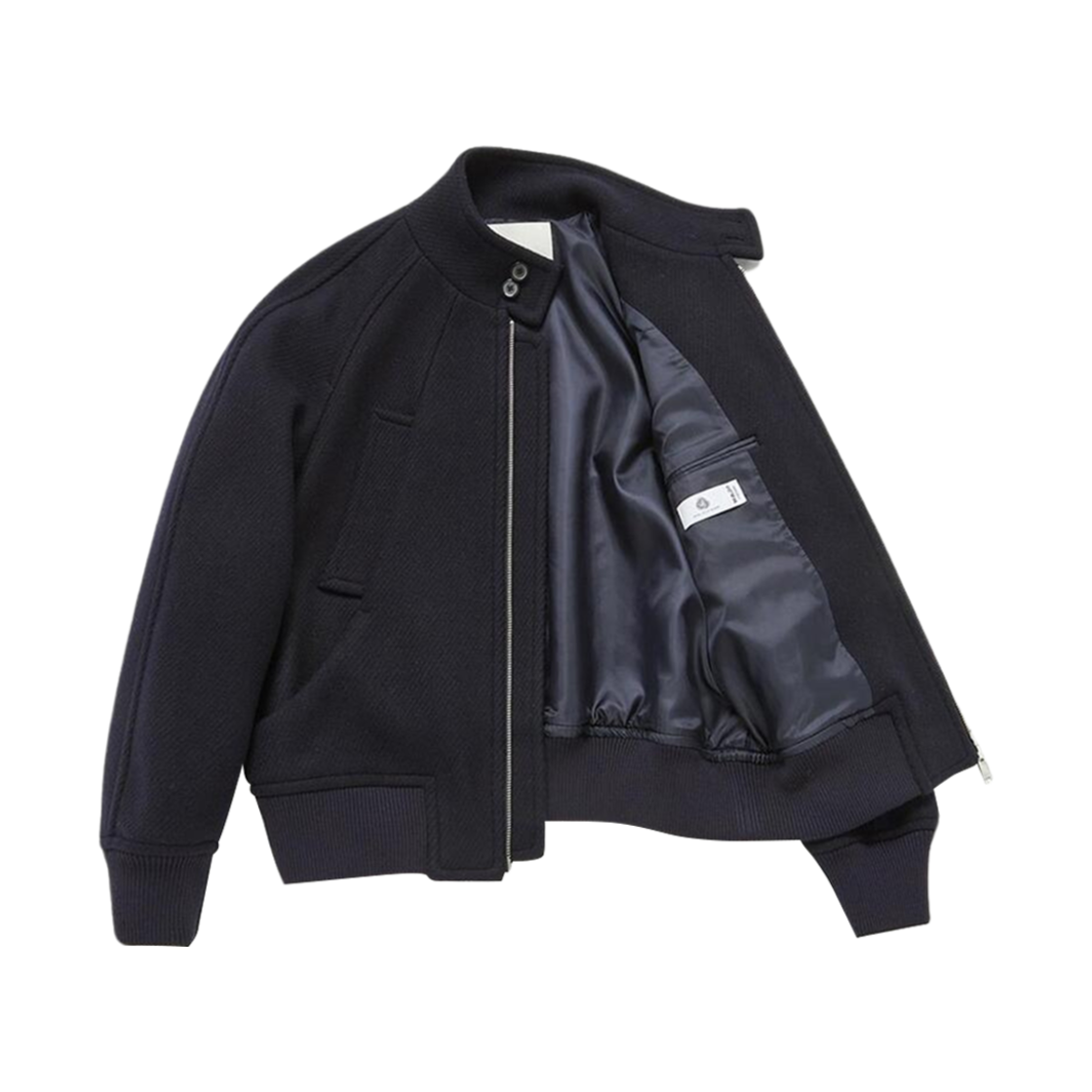 던스트 다이애그널 울 해링턴 자켓 다크 네이비(Dunst Diagonal Wool Harrington Jacket Dark Navy) - 3